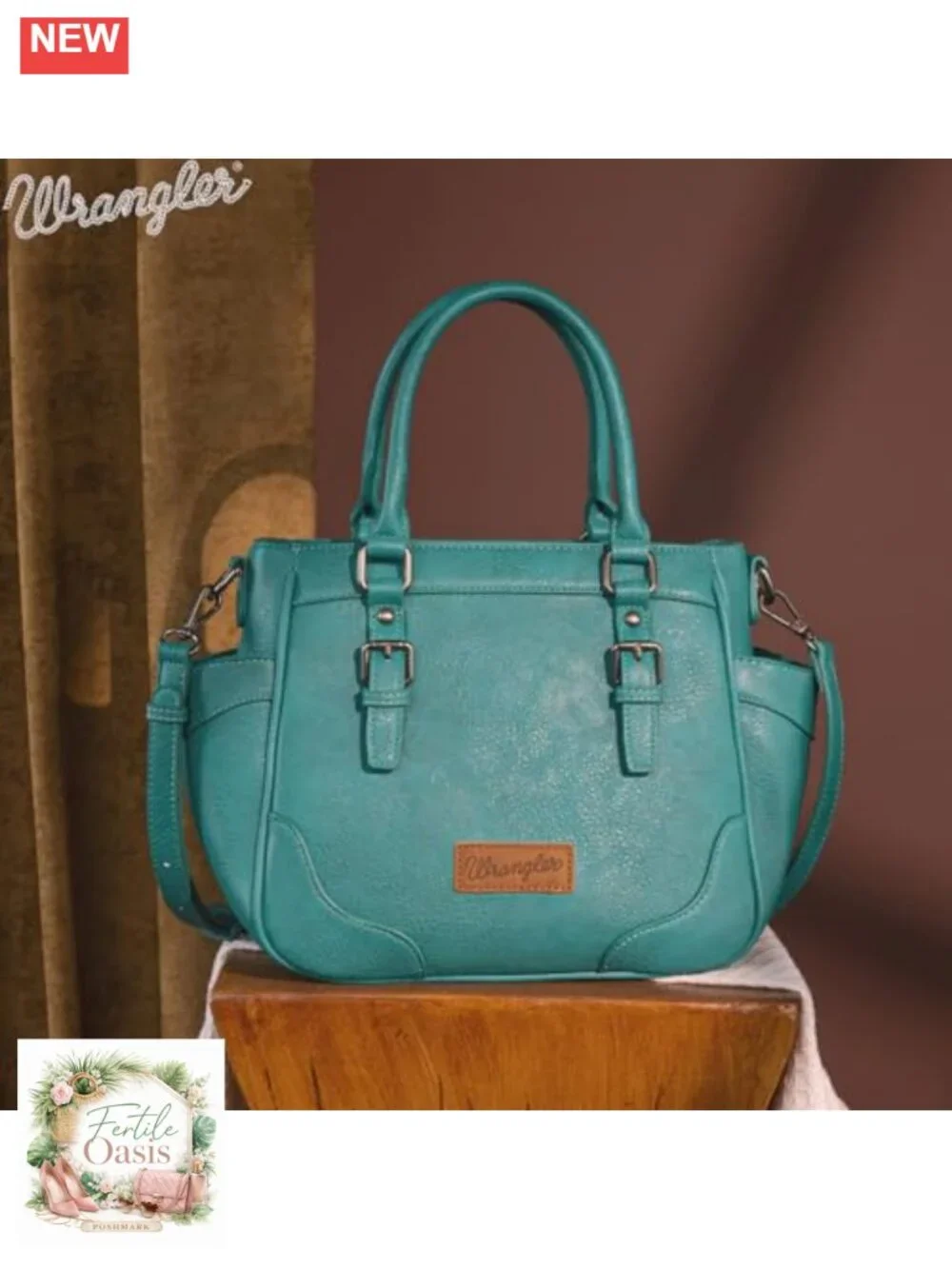 Vegan Leather Top Handle Satchel Crossbody Tote with Zipper Pockets